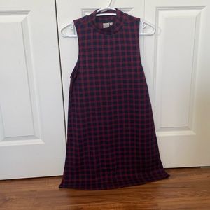 Plaid sleeveless dress